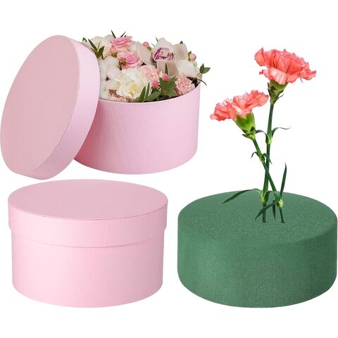 Double Layer Surprise Flower/Gift Box with Round Shape Insert, 8.6″x 8.6″x  7.8″, Various Colors | W729 – Unikpackaging
