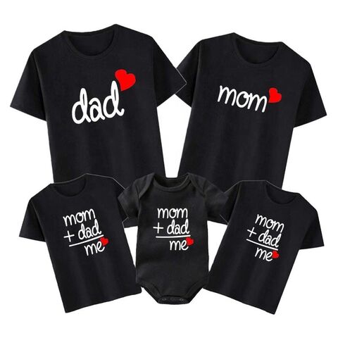 Mom dad baby clothes best sale