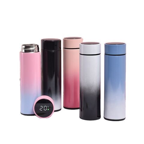 Intelligent Thermos Bottle Temperature Display Water Bottle Vacuum Flasks  Stainless Steel Thermoses Tea Coffee Cup With Brush