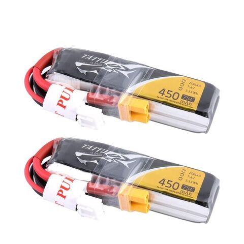 Tattu 450mAh 3S 11.1V 75C Lipo Battery Pack With XT30 Plug - Long Size For H Fra - Foto 4