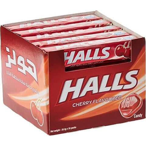 CANDIES HALLS CHERRY 4 PCS FROM GREECE HOLLS CHERRY