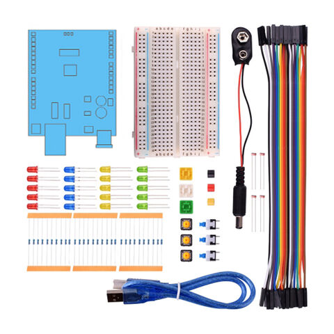 Starter Kit For UNO R3 Mini Breadboard LED Jumper Wire Button For