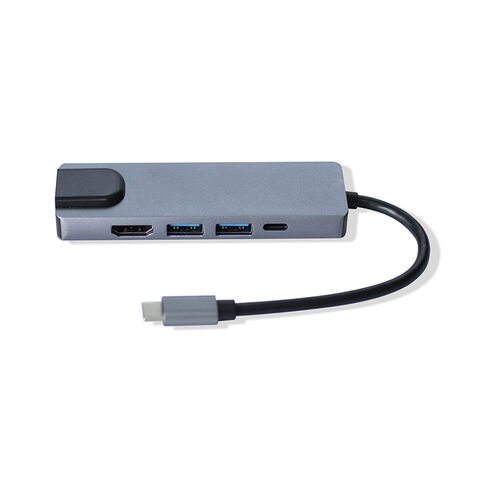 4 en 1 USB 3,1 tipo C Hub USB C de acoplamiento a RJ45/ HDMI/3XUSB 3,0 for sale at factory direct price