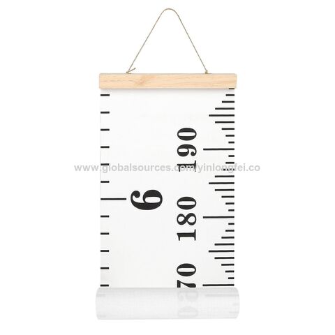 Growth Height Chart Ruler for Kids, Ruler Wall Decor for Kids, Clearance  Wooden Ruler Measurement for Kids, Boys and Girls black Ruler 