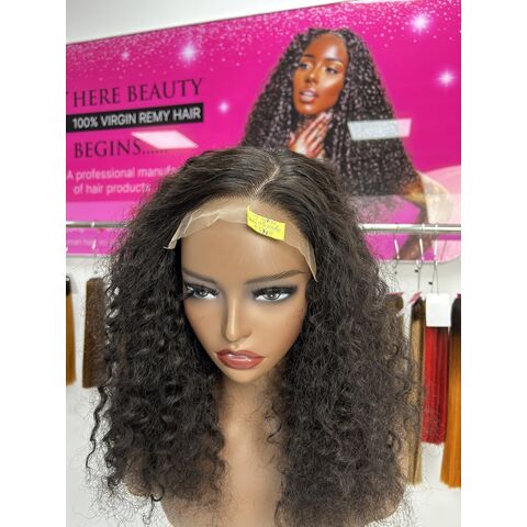 African Mannequin Head with 100% Human Hair Curly Vietnam