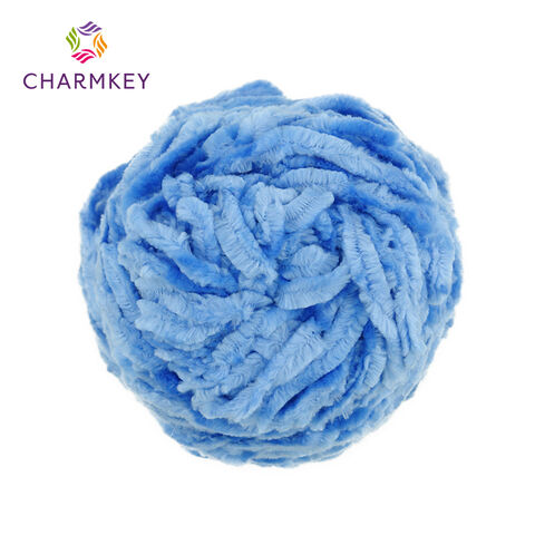Factory Wholesale Custom Chenille Yarn Polyester Multicolor Gold