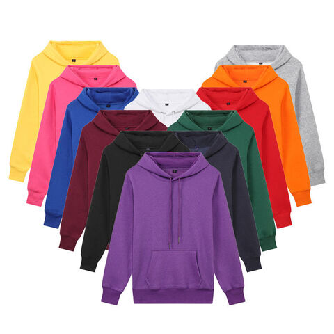 Purple Hoodies For Men Mens Autumn And Winter Casual Loose Solid