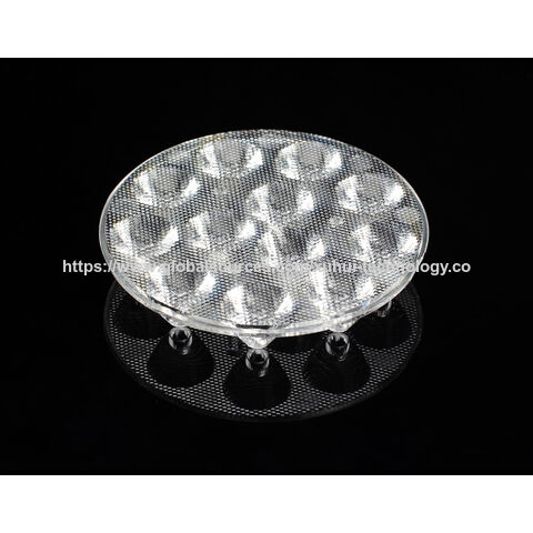 Fábrica da China, lentes de módulo LED de plástico para iluminação pública, lentes híbridas para iluminação de rua e lentes para lanternas
