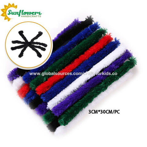 6mm Black Pipe Cleaners Bulk 12 Inches 100 Pieces