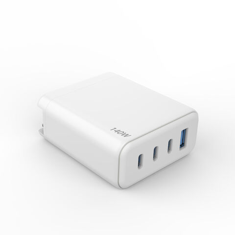 Chargeur USB C, Alimentation Rapide GaN 100W 4 Ports, Station de Charge  pour Ordinateur Portable, Téléphone, Un Câble USB C Inclus