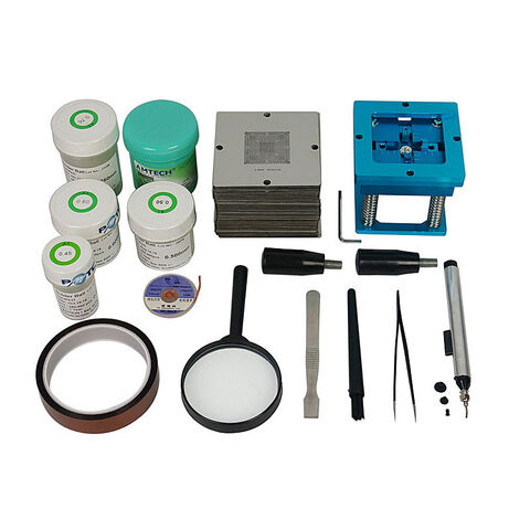 Bga Rework Kit Universal Reballing Stencils Walfront 130pcs BGA Reballing Rework ...