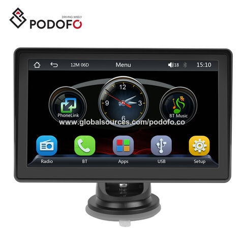 Radio de coche Mirrorlink de 7 pulgadas, reproductor Multimedia compatible  con Bluetooth, pantalla táctil, Radio FM, manos libres, estéreo portátil  para coche, USB, TF, FM