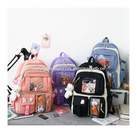 Backpack Student schoolbag Letter casual fashion travel small
