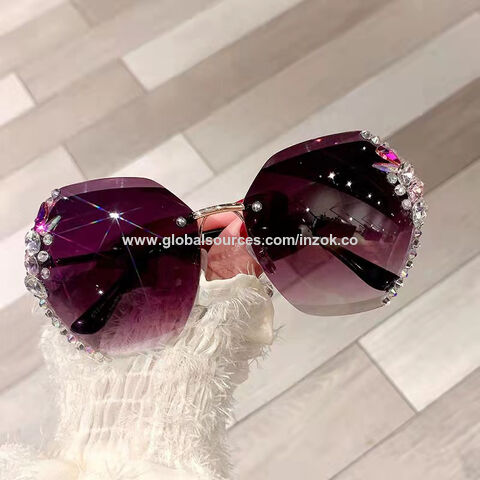 Vintage Square Rimless Sunglasses Men 2022 Luxury Brand Frameless Sun  Glasses For Women Cutting Gradient Eyewear Shades Uv400 | Fruugo ES