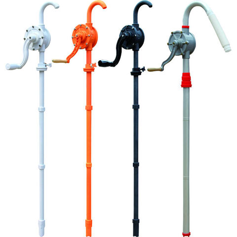 TERA PUMP Polypropelene Plastic Rotary 55 Gallon Drum Barrel Pump For Water Based Solutions And All Petroleum Products