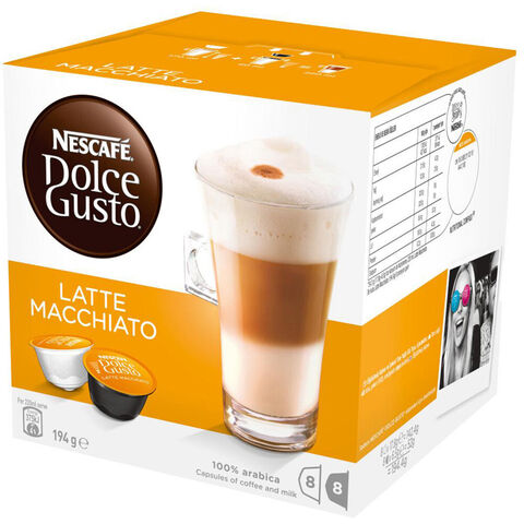 NESCAFÉ Dolce Gusto Chococino Hot chocolate Pods Box 16 g Pack of 8 x  Chocolate + 8 x Milk Pods