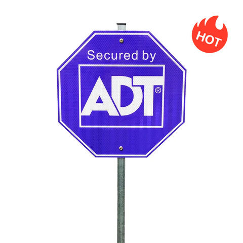 Reflective Safety Adt Security Signs Yard Sign Home Adt Security Yard ...