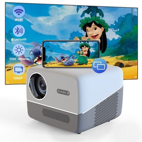 Portable Outdoor Movie Projectors 5500 Lumens 1080P Supported Home discount Theater