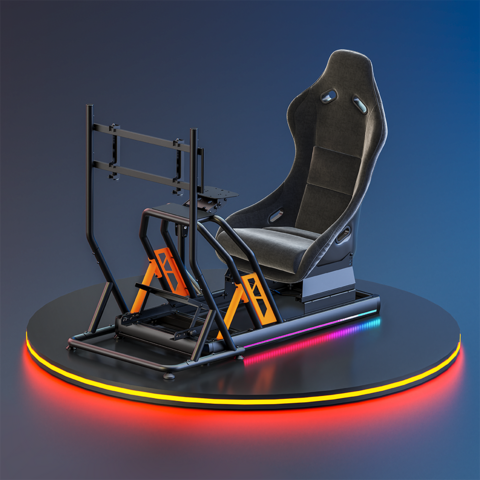 Simulateur de conduite automobile, siège de cockpit, chaise de