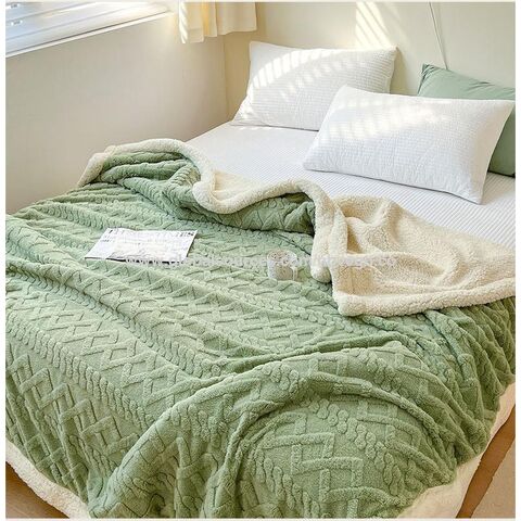 Buy Wholesale China New Design Soft Cozy Plush Fluffy Flannel Thick Blanket  Luxury Winter Warm Reversible Blankets & Flannel Thick Blanket at USD 5.2