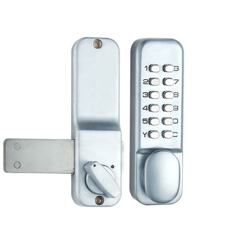 Double Sided Keyless Door Lock with Handle, Double Keypad Door Lock，100%  Mechanical Keypad Door Lock Stainless Steel Sunscreen Waterproof Digital