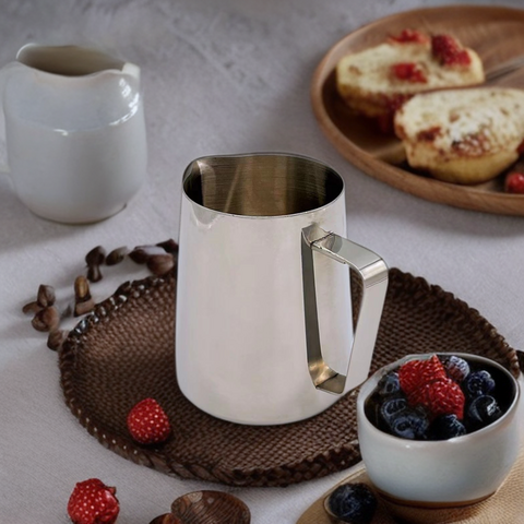 Pot à lait à café en acier inoxydable de 9 oz