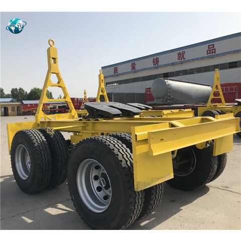 Custom Single Axle 2 Axles 10-30ton Drawbar Dolly Skeleton Trailer For ...