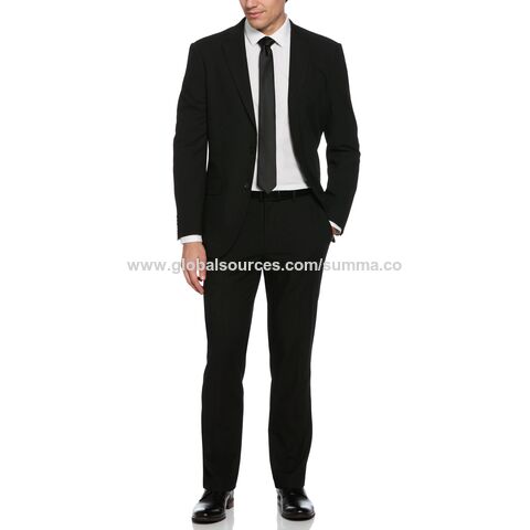 Buy Wholesale China Manufacturer Of Oem Men's Slim Fit Black Suit 2133009  (example Of Oem Only, Copyright@2023 All Rights Reserved) & 4-way Stretch,  Wrinkle Resistant, Men's Suit at USD 35