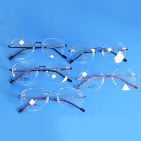 Buy Wholesale China Fashion Rimless Frames Glasses Light Blocking ...