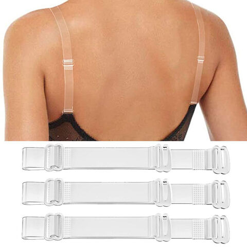 3 Pieces Invisible Clear Bra Straps Adjustable Replacement Strap
