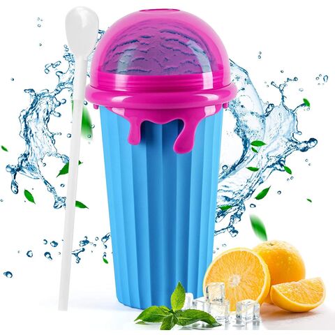 Wholesales 500ml Slushie Cup Maker Squeeze,Cooling Cup,DIY Quick Frozen Magic Cup Slushy With Lids And Straws For Kids & Adults for sale at factory direct price