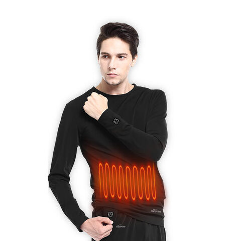 Heating Thermal Underwear Set For Men ,usb Electric Heated Underwear Base  Layer Top And Bottom Long Johns Set