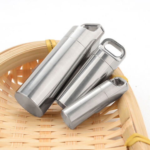 Titanium Keychain Box Buy Wholesale China Custom Pill Key Chain Titanium Portable Waterproof ...