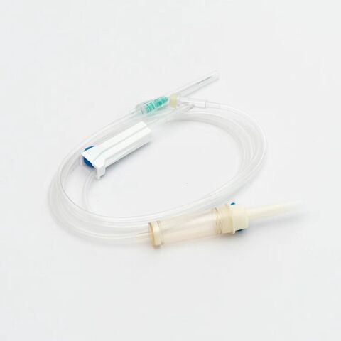 Disposable Iv Infusion Giving Set With Luer Lock Y Site Connect