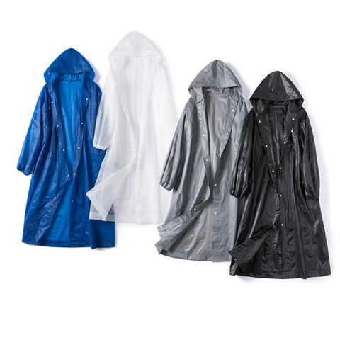 Long Rain Coat With Bag Women Poncho Waterproof Outdoor Tour Rain Wear  Jacket