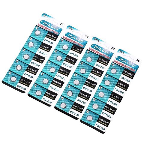 Cuanen Cr1220 3v Battery 40mah Non Rechargeable Cr1220 Button Cell  Batteries For Toy Thermometer Watch Remote, High Capacity Cr1220 Cr2016  Cr2025 Cr2032 Non, Round Mini Cr1632 High Temperature Cr2450 Lithium,  Lithium Ion
