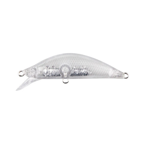 New 50mm 4g Minnow Lure Diy Unpainted Lure Blanks Abs Plastic Hard
