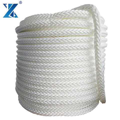 80 Mm 12 Strand Polyamide Pa / Nylon Rope Marine Braided Rope