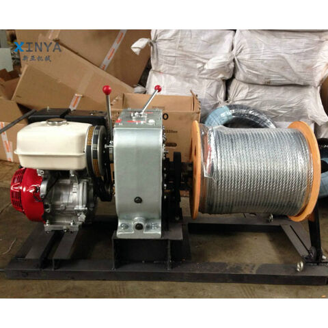 5 Ton Honda Gasoline Engine Wire Rope Capstan Pulling Winch - Buy China ...