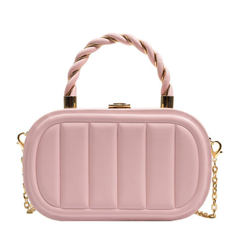 White Purses|2023 Rose Gold Shoulder Bag For Women - Solid Pu Leather Party  Handbag