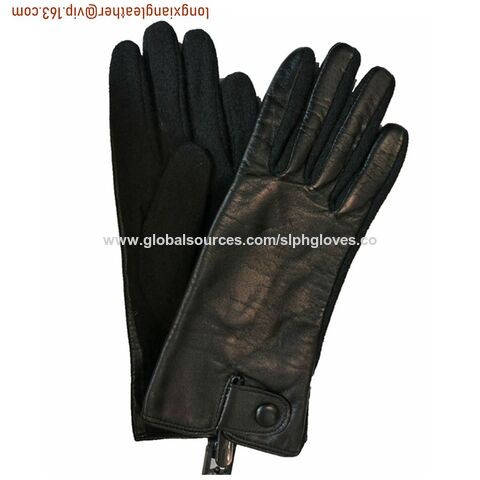 Buy Wholesale China Wholesale Women's Genuine Sheepskin And 100% Wool Driving  Gloves Winter Gloves & Gloves at USD 8.5