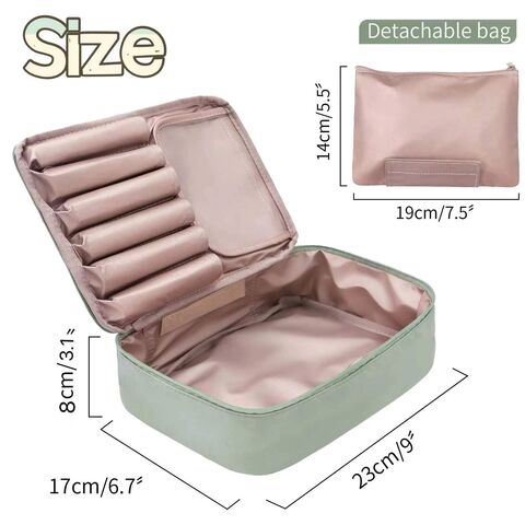 6 Pcs Preppy Makeup Bag Bulk Checkered Cosmetic Bag Pink Makeup Pouch  Personalize Travel Toiletry Bag Organizer Cute DIY Makeup Brushes Storage  Bag