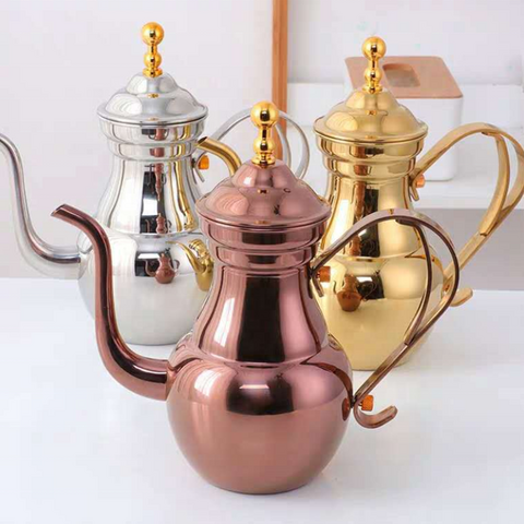 Stainless Steel Turkish Coffee Pot with Handle Heat Oil Pot Tea