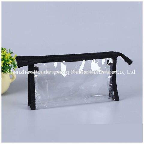 Compre Neceser De Viaje Transparente Con Cremallera, Bolso De Mano