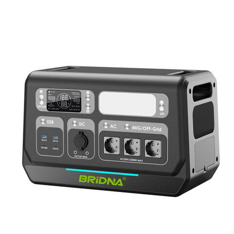 Buy Wholesale China 2000w Bridna Factory Lifepo4 Portable Solar