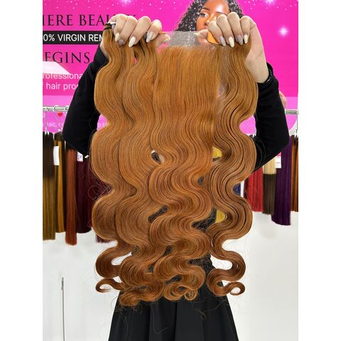 Body Wave Orange Color 18 Inch Human Hair Double Drawn Beautiful Big Sale -  Expore Vietnam Wholesale 18 Inch Human Hair and Human Hair, Body Wave Hair,  Double Drawn Hair