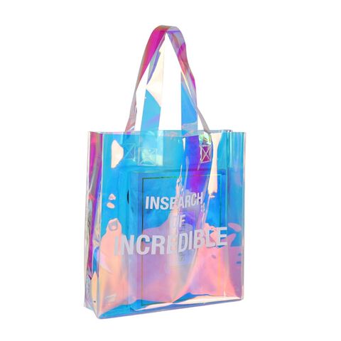 Custom Luxury Fashion Large Clear Bag Transparent Vinyl PVC Plastic  Reusable Promotion Beach Bags with Logo Print - China Tote Bag and Shopping Bag  price