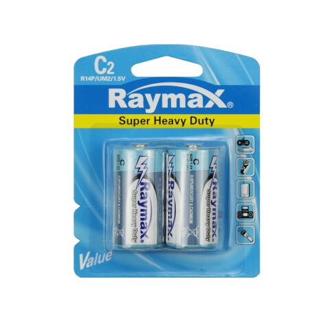 Wholesale Raymax On-time delivery Factory Directly  UM2 C R14 PVC Jacket Carbon Zinc Dry Battery for sale at factory direct price