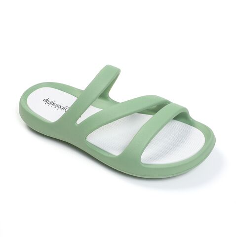 Wholesale Factory Direct Logo Pattern Unisex Black Plain Men's EVA PVC  Sandals Slides Custom sale Printing Slippers From m.