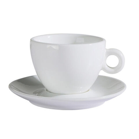 Home Cafe Coffee Shop Circle Handle Espresso Shot Mug 80cc Italy Black ...